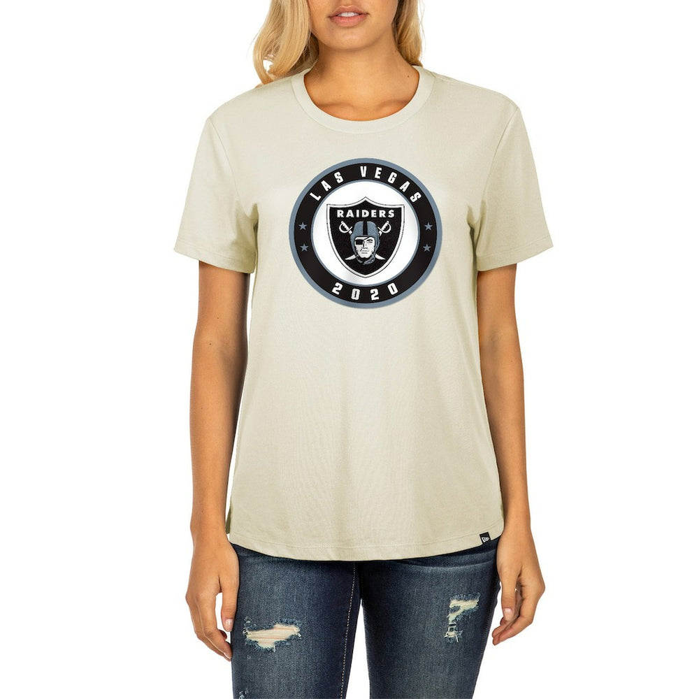 Las Vegas Raiders New Era Women's 2023 NFL Draft T-Shirt - Cream - NFL