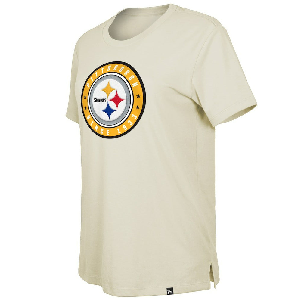 Pittsburgh Steelers New Era Women's 2023 NFL Draft T-Shirt - Cream - NFL