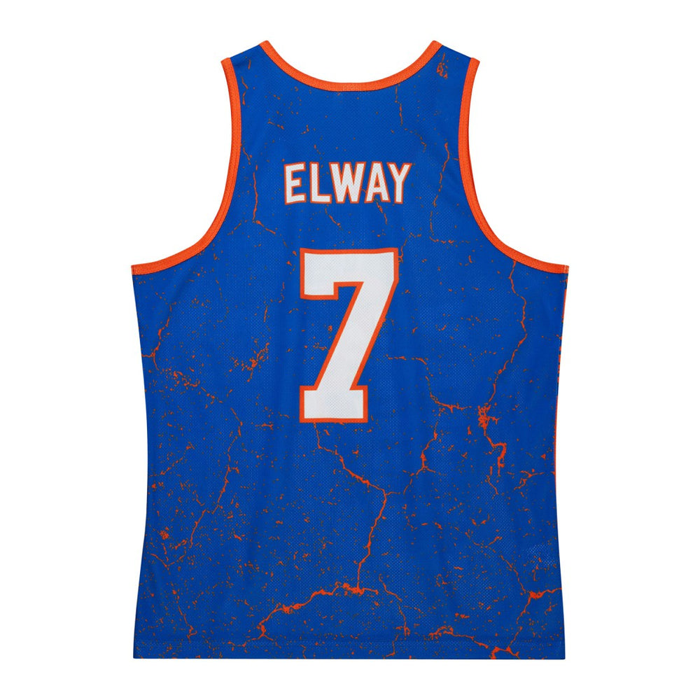 John Elway Denver Broncos 1994 Player Burst Tank Top - Royal - Mitchell & Ness