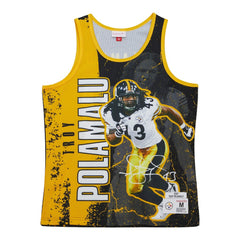 Troy Polamalu Pittsburgh Steelers 2007 Player Burst Tank Top - Black - Mitchell & Ness
