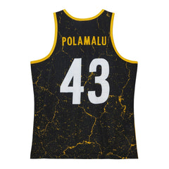 Troy Polamalu Pittsburgh Steelers 2007 Player Burst Tank Top - Black - Mitchell & Ness