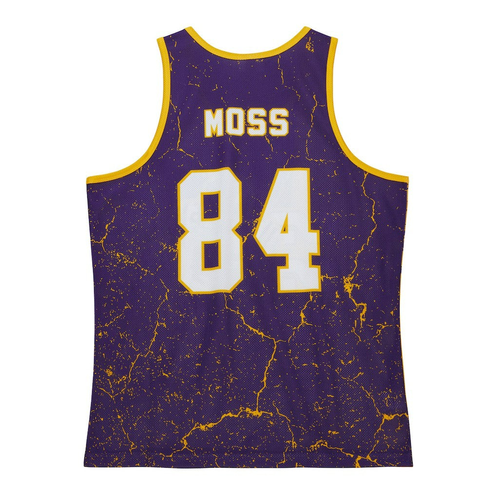 Randy Moss Minnesota Vikings 1998 Player Burst Tank Top - Purple - Mitchell & Ness