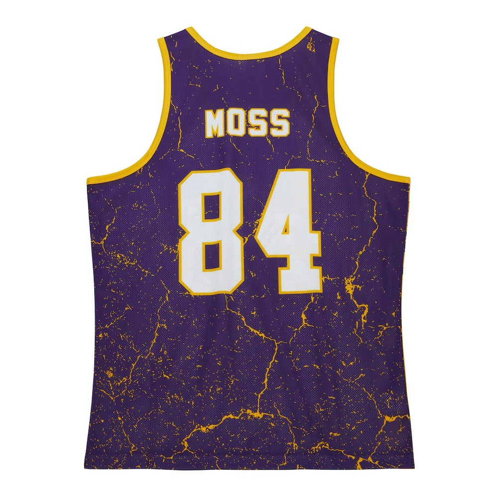 Randy Moss Minnesota Vikings 1998 Player Burst Tank Top - Purple - Mitchell & Ness