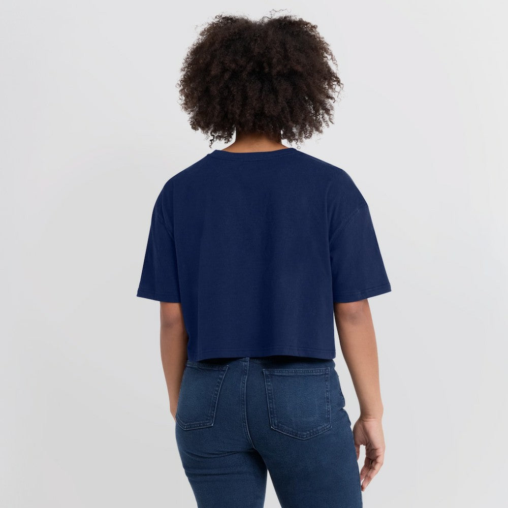 Atlanta Braves Fanatics Women's Elements Super Soft Boxy Cropped T-Shirt Sale