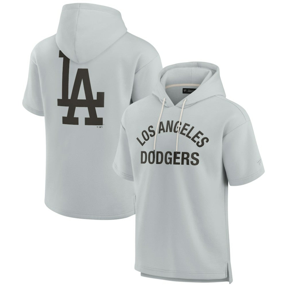 Los Angeles Dodgers Fanatics Unisex Elements Super Soft Fleece Short Sleeve Pullover Hoodie Sale