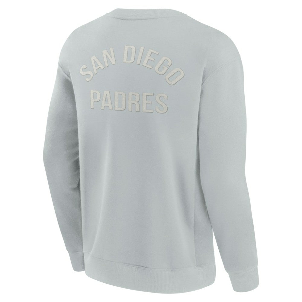 San Diego Padres Fanatics Unisex Super Soft Pullover Crew Sweatshirt Outlet