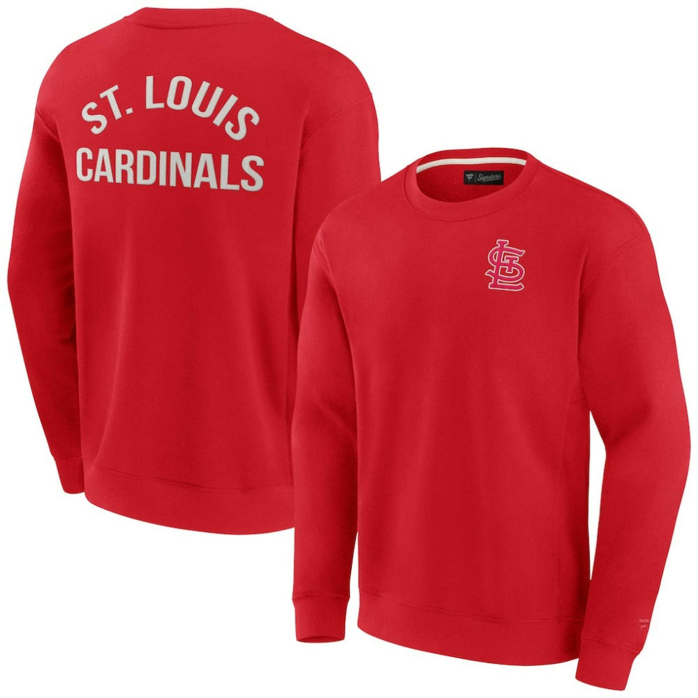 St. Louis Cardinals Fanatics Unisex Super Soft Pullover Crew Sweatshirt Discount