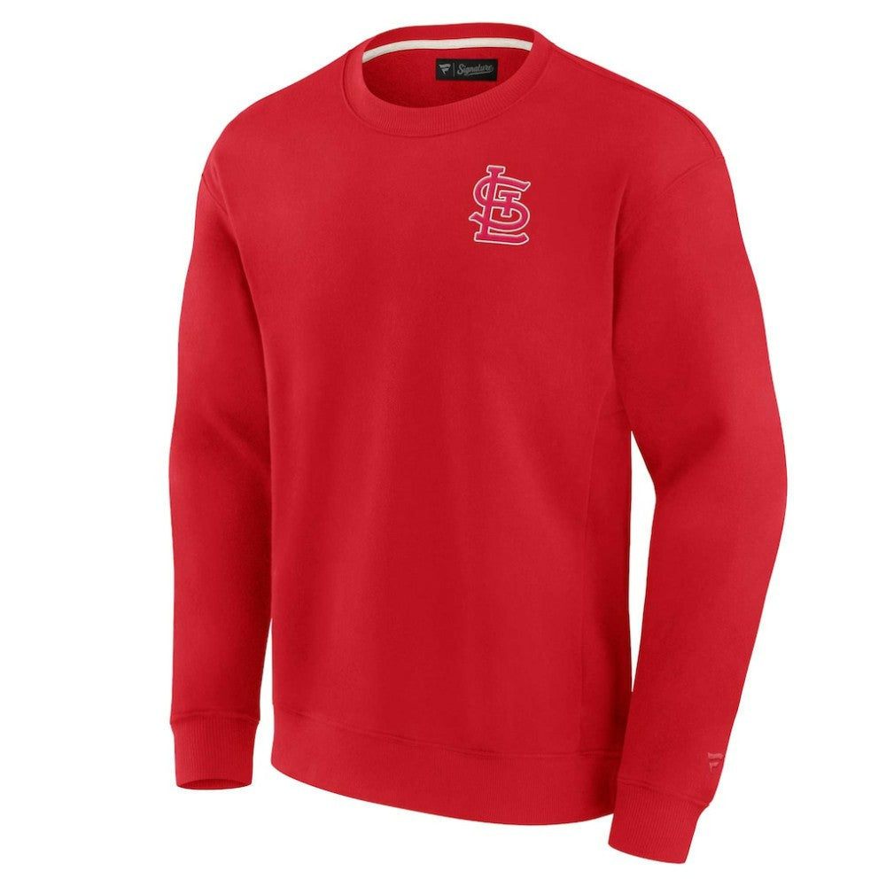 St. Louis Cardinals Fanatics Unisex Super Soft Pullover Crew Sweatshirt Discount