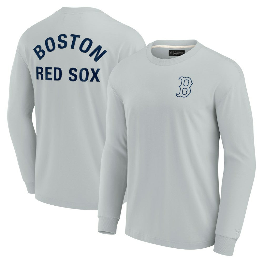 Boston Red Sox Fanatics Unisex Elements Super Soft Long Sleeve T-Shirt Outlet
