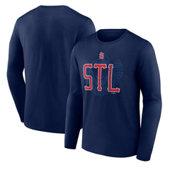 St. Louis Cardinals Paint the Black Long Sleeve T-Shirt Outlet