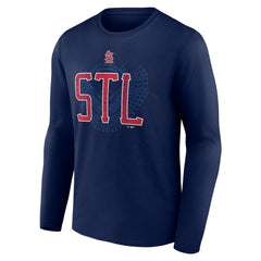St. Louis Cardinals Paint the Black Long Sleeve T-Shirt Outlet