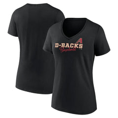 Arizona Diamondbacks Women's Back In Business V-Neck T-Shirt Sale