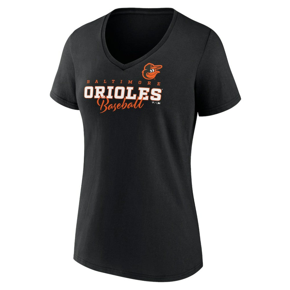 Baltimore Orioles Women's Back In Business V-Neck T-Shirt Sale