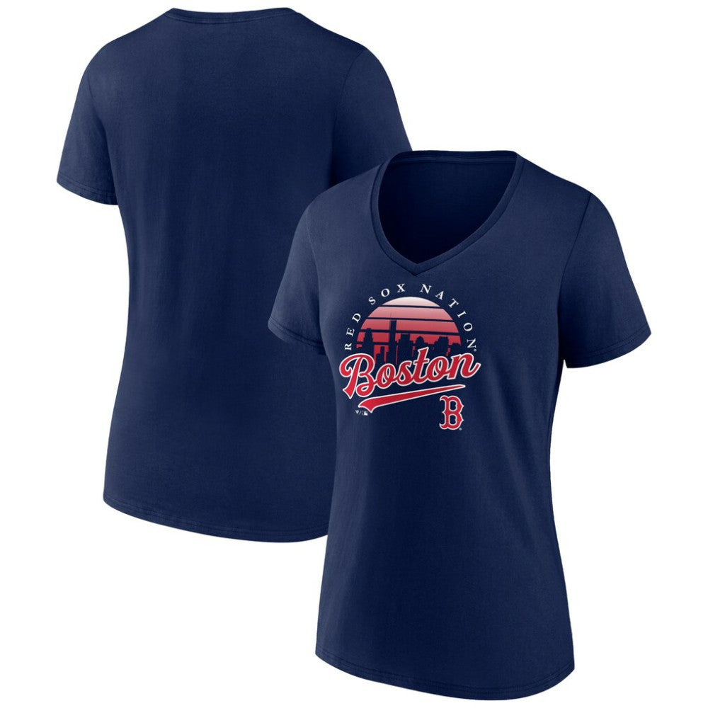 Boston Red Sox Women's One Champion V-Neck T-Shirt Online
