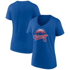 Chicago Cubs Women's One Champion V-Neck T-Shirt Online