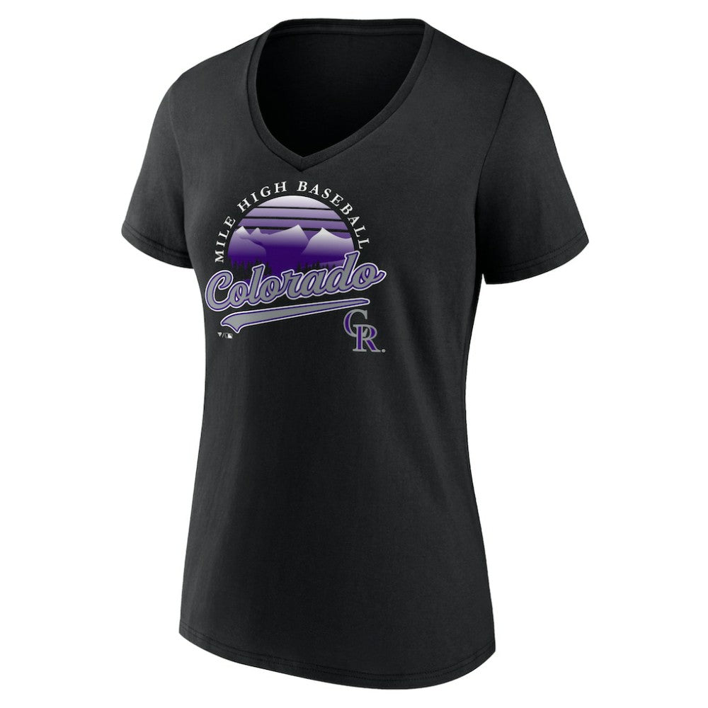 Colorado Rockies Women's One Champion V-Neck T-Shirt Outlet