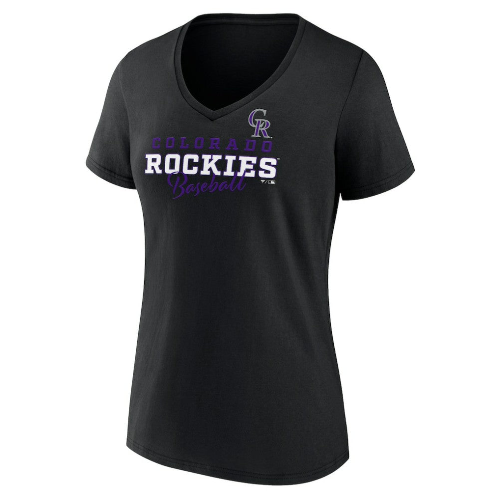 Colorado Rockies Women's Back In Business V-Neck T-Shirt for sale