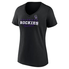 Colorado Rockies Women's Back In Business V-Neck T-Shirt for sale