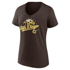 San Diego Padres Women's One Champion V-Neck T-Shirt Online