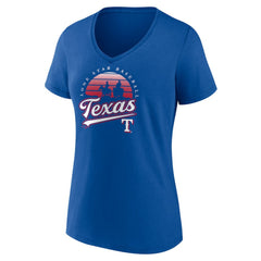 Texas Rangers Women's One Champion V-Neck T-Shirt Discount