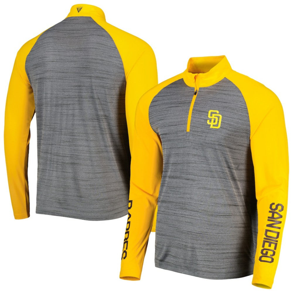 San Diego Padres Levelwear Vandal Raglan Quarter-Zip Top Discount