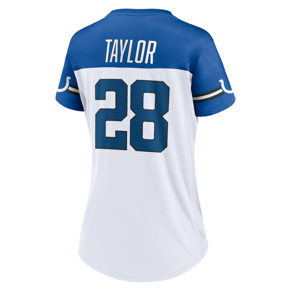 Jonathan Taylor Indianapolis Colts Women's Athena Name & Number V-Neck Top - White - Fanatics
