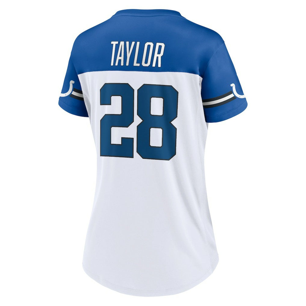 Jonathan Taylor Indianapolis Colts Women's Athena Name & Number V-Neck Top - White - Fanatics