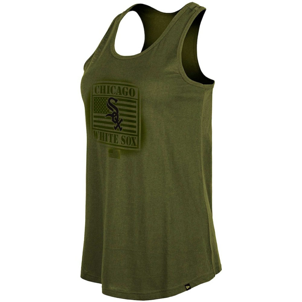 Chicago White Sox New Era Women's 2023 Armed Forces Day Racerback Tank Top Discount