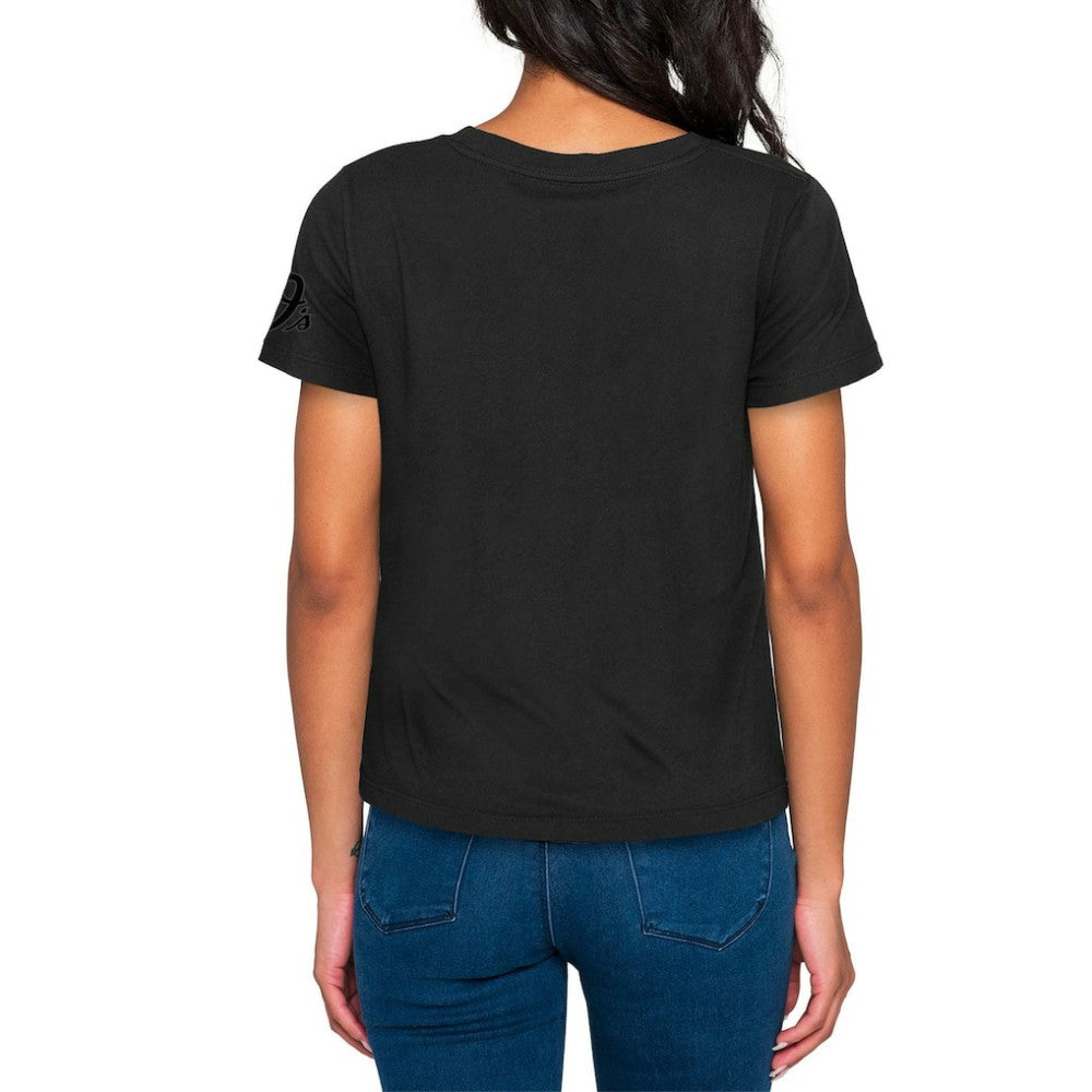 Baltimore Orioles New Era Women's 2023 City Connect Cap Logo T-Shirt Discount