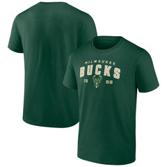 Milwaukee Bucks Rebel Logo T-Shirt Hunter Green