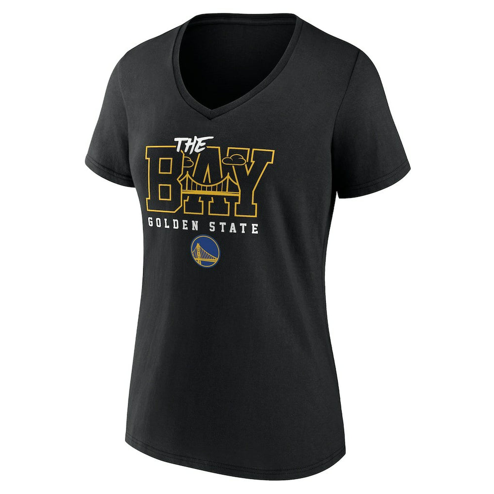 Golden State Warriors Women's Core Hometown Launch V-Neck T-Shirt Black