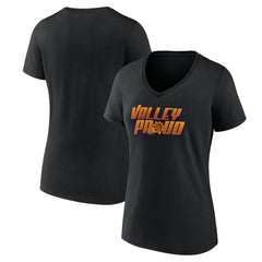 Phoenix Suns Women's Core Hometown Launch V-Neck T-Shirt Black