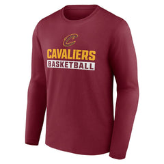 Cleveland Cavaliers Let's Go Long Sleeve T-Shirt Garnet