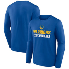 Golden State Warriors Let's Go Long Sleeve T-Shirt Royal