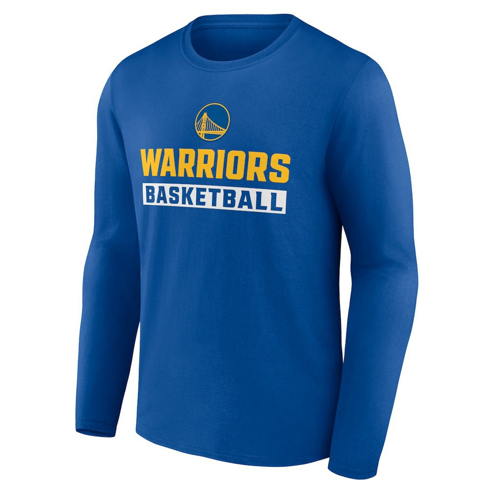 Golden State Warriors Let's Go Long Sleeve T-Shirt Royal
