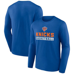 New York Knicks Let's Go Long Sleeve T-Shirt Royal