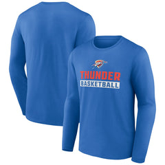 Oklahoma City Thunder Let's Go Long Sleeve T-Shirt Blue