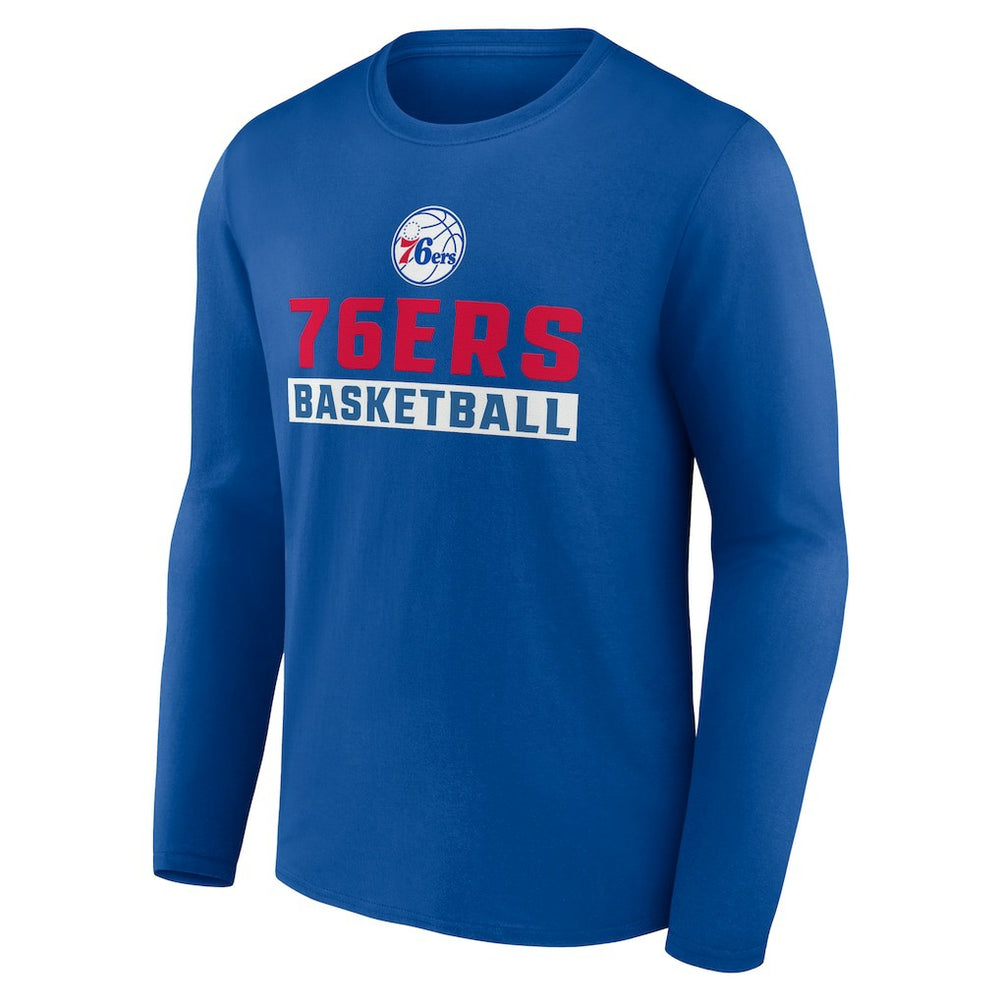 Philadelphia 76ers Let's Go Long Sleeve T-Shirt Royal