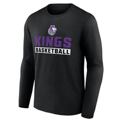 Sacramento Kings Let's Go Long Sleeve T-Shirt Black