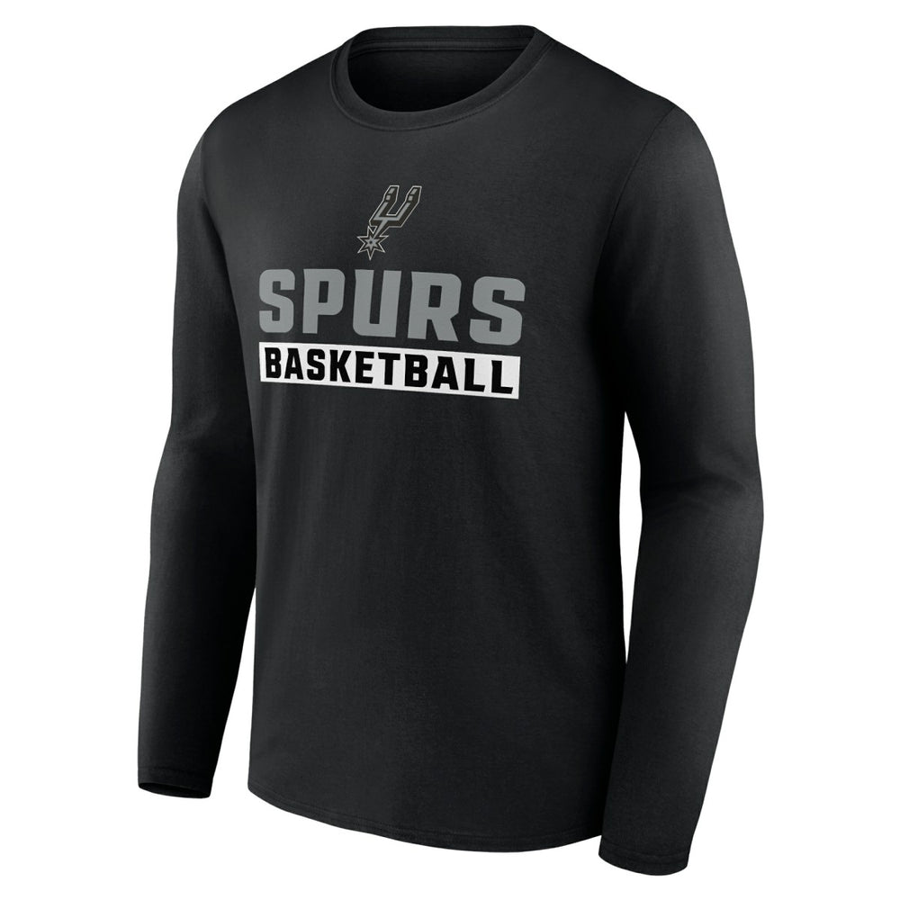 San Antonio Spurs Let's Go Long Sleeve T-Shirt Black