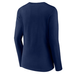 Minnesota Timberwolves Women's Tumble V-Neck Long Sleeve T-Shirt Navy