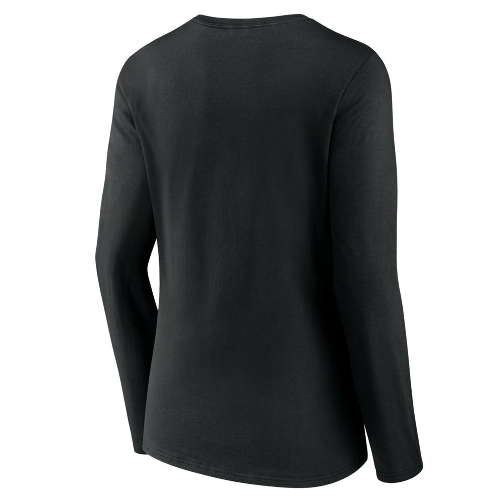 Portland Trail Blazers Women's Tumble V-Neck Long Sleeve T-Shirt Black