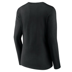 Portland Trail Blazers Women's Tumble V-Neck Long Sleeve T-Shirt Black
