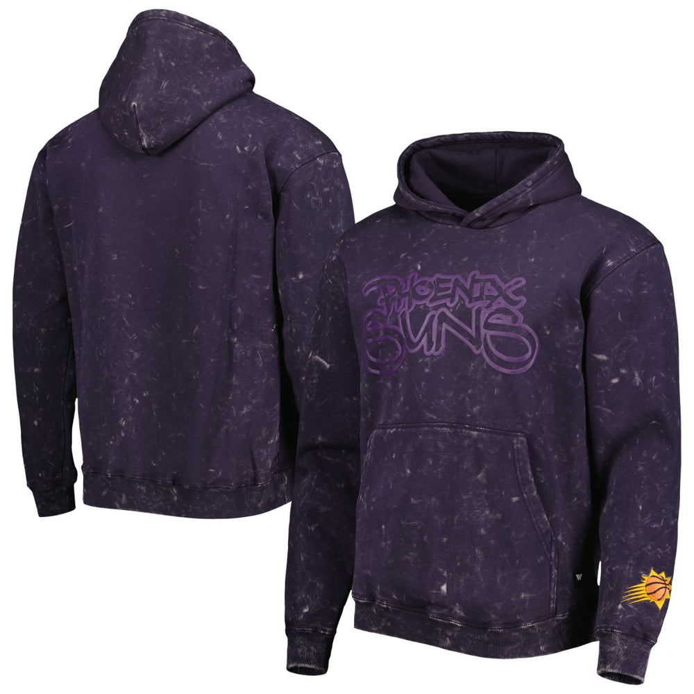 Phoenix Suns The Wild Collective Unisex Tonal Acid Wash Pullover Hoodie Purple