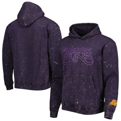 Phoenix Suns The Wild Collective Unisex Tonal Acid Wash Pullover Hoodie Purple