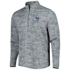 Dallas Cowboys Antigua Brigade Throwback Quarter-Zip Top - Gray - NFL