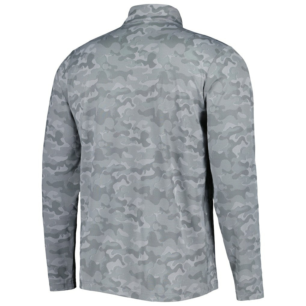 Dallas Cowboys Antigua Brigade Throwback Quarter-Zip Top - Gray - NFL
