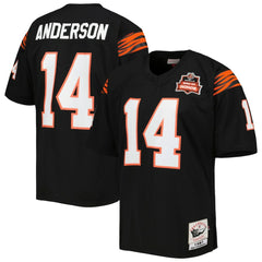 Ken Anderson Cincinnati Bengals 1981 Authentic Throwback Retired Player Jersey - Black - Mitchell & Ness