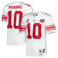 Eli Manning New York Giants 2007 Authentic Throwback Retired Player Jersey - White - Mitchell & Ness