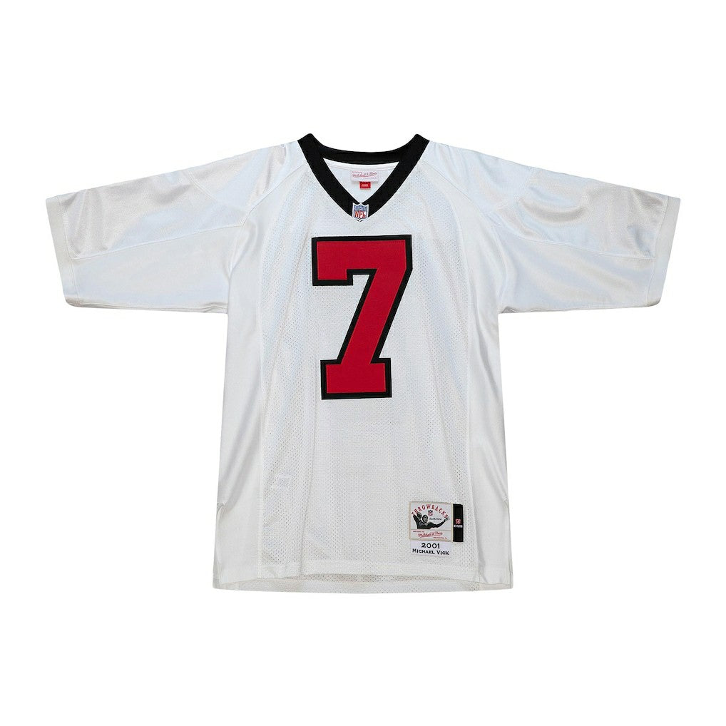 Michael Vick Atlanta Falcons 2001 Authentic Throwback Retired Player Jersey - White - Mitchell & Ness